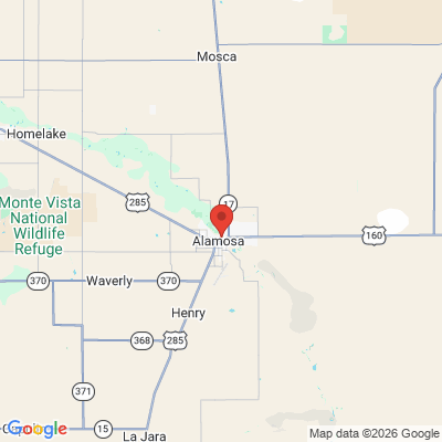 Map to  office in Alamosa, CO