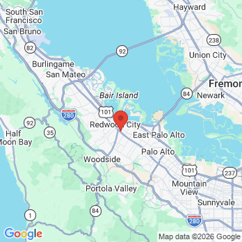 Map to Smile Craft office in Redwood City, CA