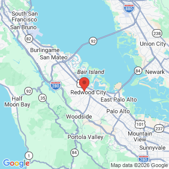 Map to Primary Office office in Redwood City, CA