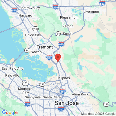 Map to Warm Springs Family Dental office in Fremont, CA