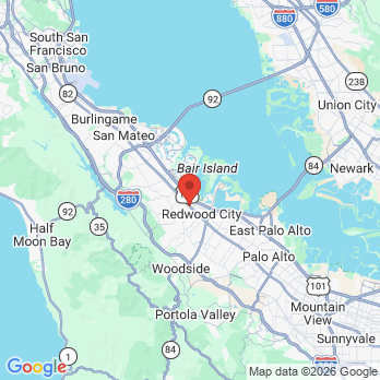 Map to Primary Office office in Redwood City, CA