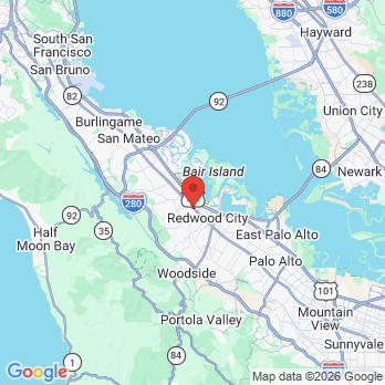 Map to Avalon Dental office in San Carlos, CA