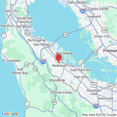 Map to John Boghossian office in San Carlos, CA