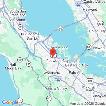 Map to Frank Hsu, DDS office in San Carlos, CA