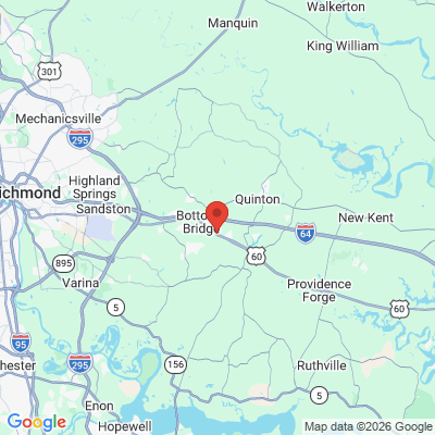 Map to  office in Quinton, VA