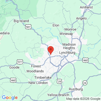 Map to O'Donnell Dentistry office in Lynchburg, VA