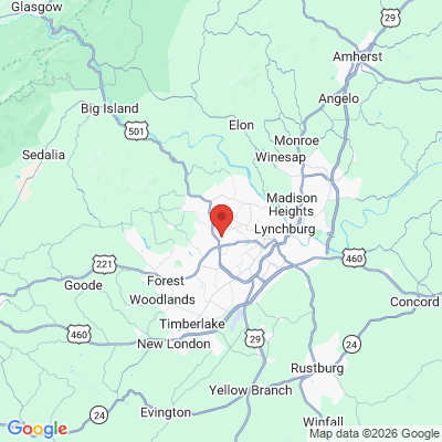 Map to  office in Lynchburg, VA