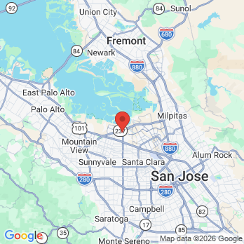 Map to Dr. Barry I. Kliger, DDS office in Sunnyvale, CA