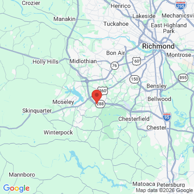 Map to  office in Chesterfield, VA