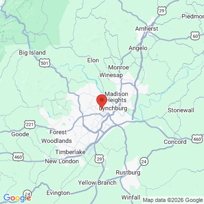Map to  office in Lynchburg, VA