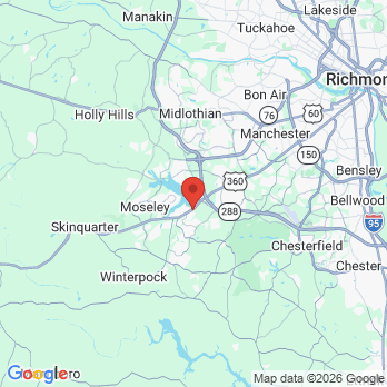 Map to Pediatric Dentistry and Orthodontics of Virginia office in Midlothian, VA