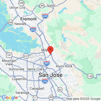 Map to Madhavi Vangala DMD Inc office in Milpitas, CA
