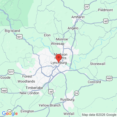 Map to  office in Lynchburg, VA