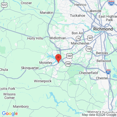 Map to  office in Midlothian, VA