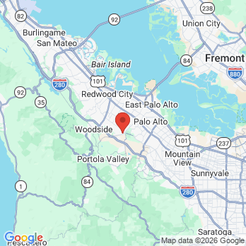 Map to Pediatric Dentistry of Palo Alto office in Menlo Park, CA