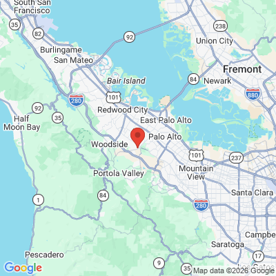 Map to Pediatric Dentistry of Palo Alto office in Menlo Park, CA