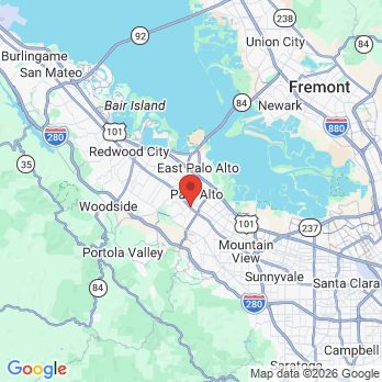Map to Fotovatjah Endodontics office in Palo Alto, CA