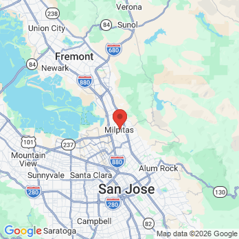 Map to Ami Desai, DDS office in Milpitas, CA