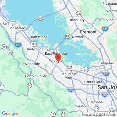 Map to PALO ALTO DENTAL WELLNESS office in Palo Alto, CA