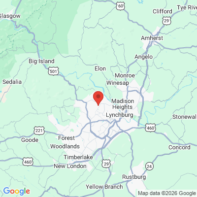 Map to  office in Lynchburg, VA