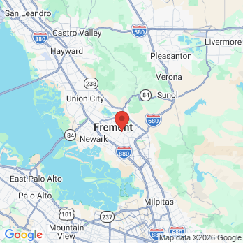 Map to Apollonia Dental Group office in Fremont, CA