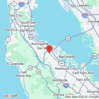 Map to Helen Hong DMD office in San Mateo, CA