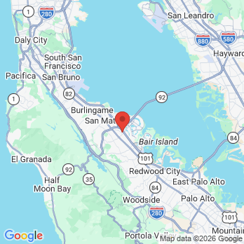 Map to Park Place Dental office in San Mateo, CA