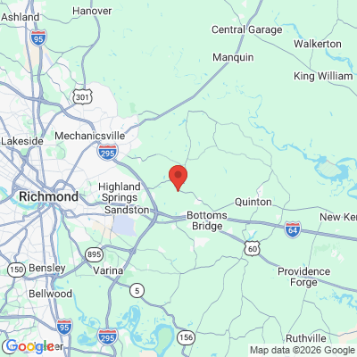 Map to Paul R Stanovick, DDS office in Mechanicsville, VA
