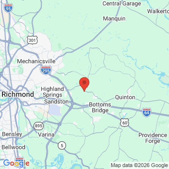 Map to Paul R Stanovick, DDS office in Mechanicsville, VA