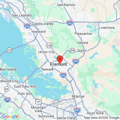 Map to  office in Fremont, CA
