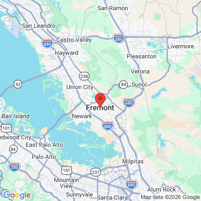 Map to  office in Fremont, CA