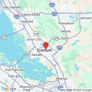 Map to Roland G. Chew, DDS office in Fremont, CA