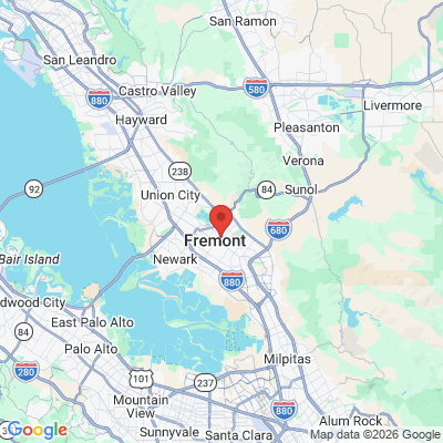 Map to Francis Daniel Eustaquio, DDS office in Fremont, CA