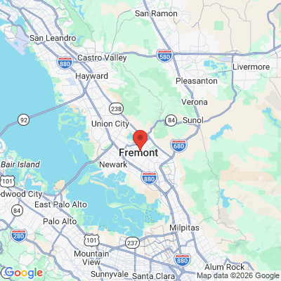 Map to  office in Fremont, CA