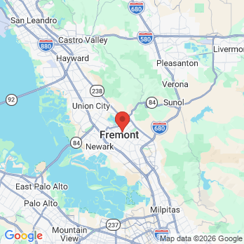 Map to Shine dental office in Fremont, CA