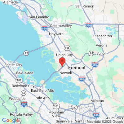 Map to  office in Fremont, CA