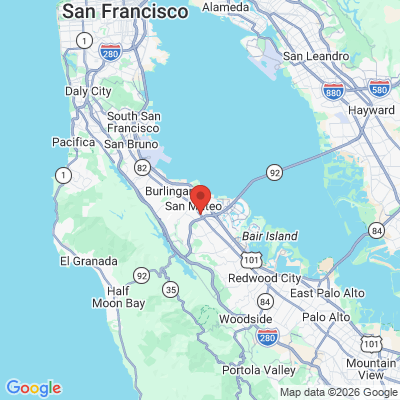 Map to Primary Office office in San Mateo, CA