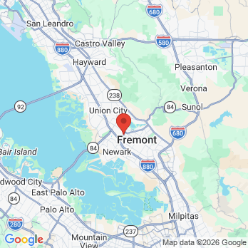 Map to Thornton Dental  office in Fremont, CA