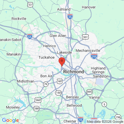 Map to Elrod and Dunham Dentistry - Carytown office in Richmond, VA