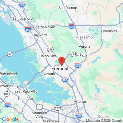 Map to Benjamin J Chew DDS office in Fremont, CA