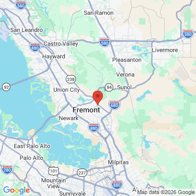 Map to  office in Fremont, CA