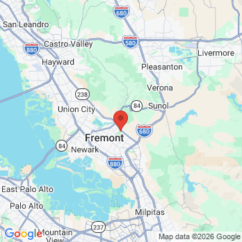 Map to lakeside family dental  office in Fremont, CA