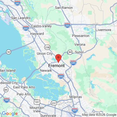 Map to RON HERNANDEZ DDS office in Fremont, CA