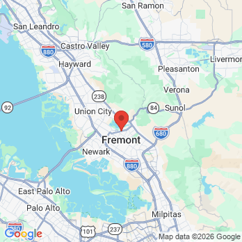 Map to R Michael Alvarez DDS Inc office in Fremont, CA