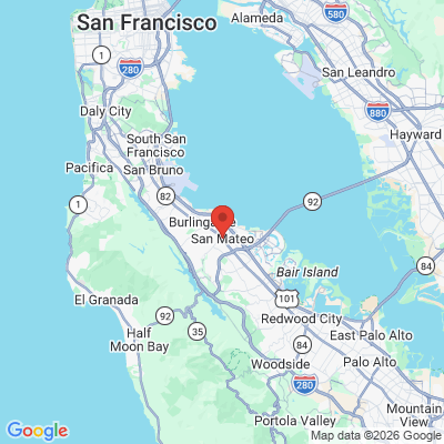 Map to  office in San Mateo, CA
