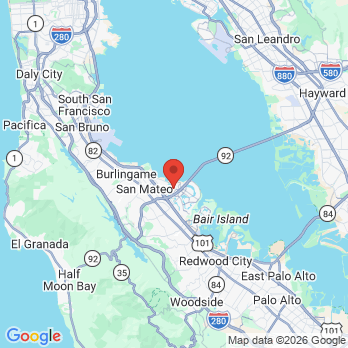Map to Robert P. Choi, DDS office in San Mateo, CA