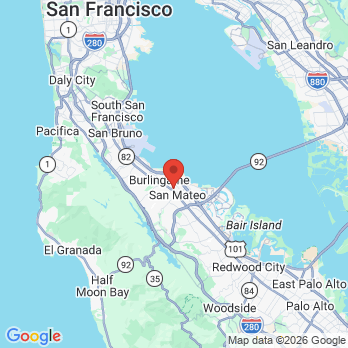 Map to Endodontic Associates office in San Mateo, CA