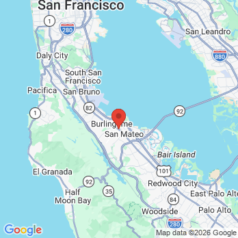 Map to Sonrisas Dental Health, Inc office in San Mateo, CA