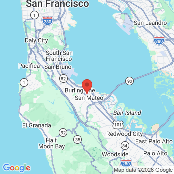 Map to Donna L Leong, DDS office in San Mateo, CA