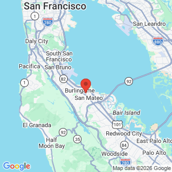 Map to Farah Bennett, DDS  Aloha Dental  office in San Mateo, CA